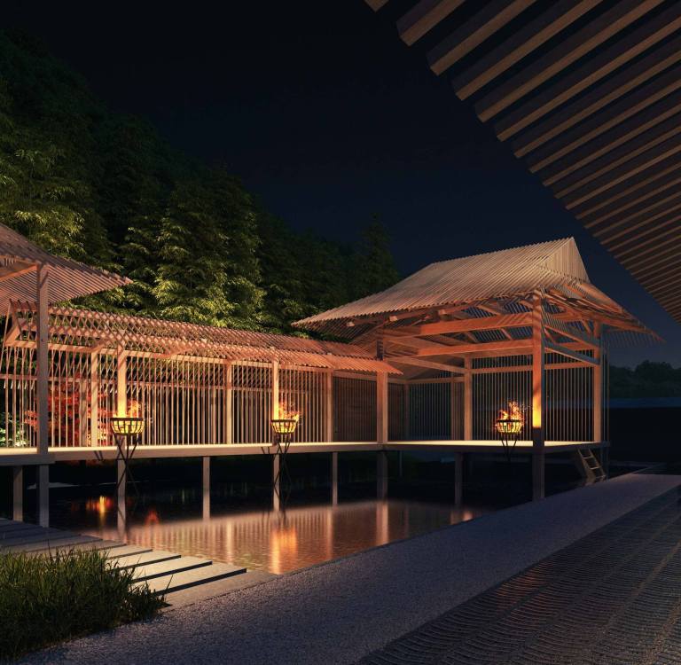 Noh Stage Banyan Tree Kyoto