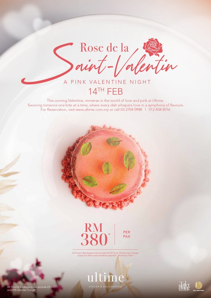 Valentine's Day menu Ultime Kuala Lumpur