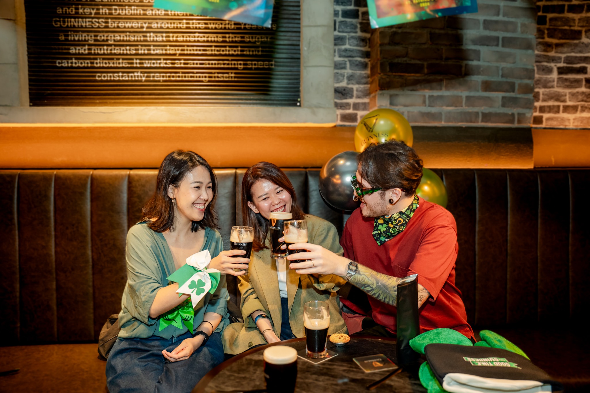 Guests enjoying themselves at the Guinness St. Patrick's event at Arthur's Storehouse, Pavilion KL