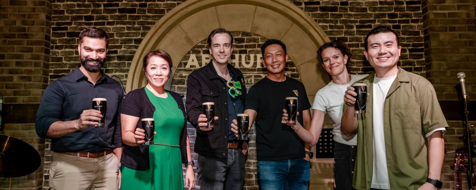 (L to R) Naved Qureshi, Marketing Manager of Guinness South East Asia, Victoria Ang, People Function Director at Heineken Malaysia Berhad, Karsten Folkerts, Head of Finance at Heineken Malaysia Berhad, Jimmy Ding, Hea