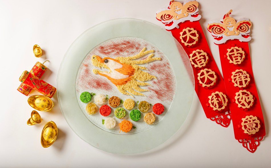 Dragon Head Yee Sang at Hilton Kuala Lumpur